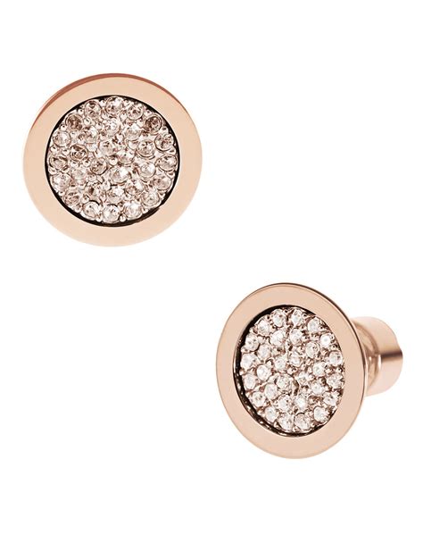 michael kors earrings rose gold tone fireball stud earrings|Michael Kors mk stud earrings.